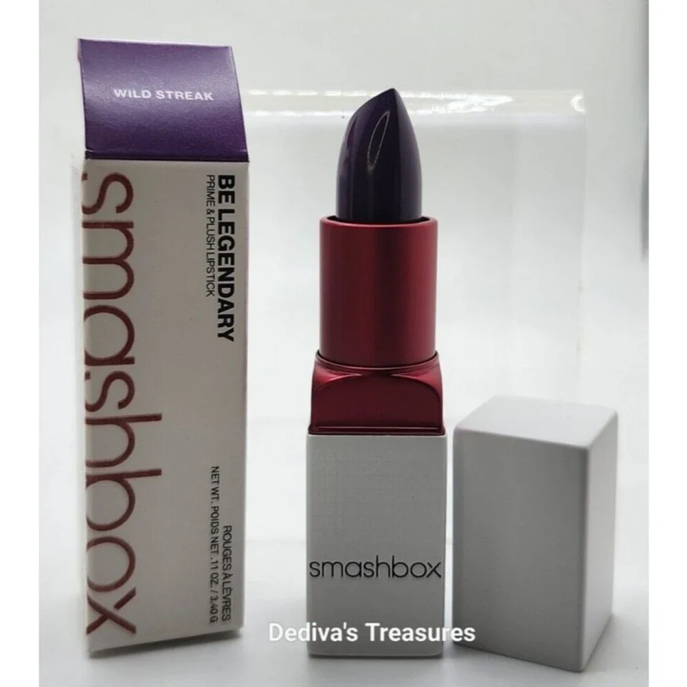 Smashbox WILD STREAK Lipstick ~Be Legendary  Prime & Plush ~ Vibrant Purple ~NIB